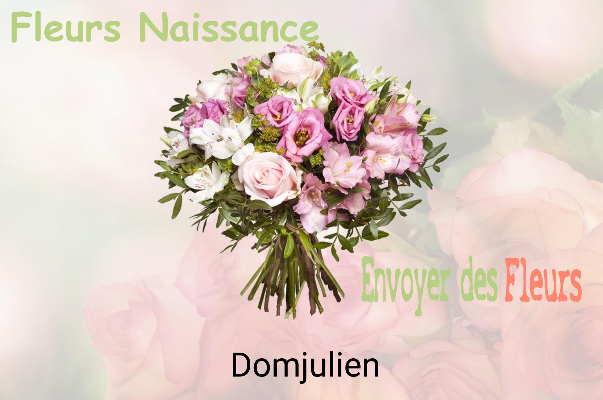 Bouquet de fleurs de naissance livré à Domjulien